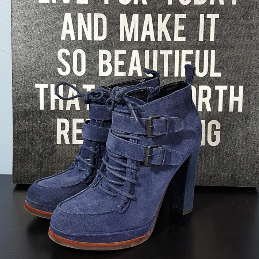 Dolce Vita Blue Ankle Boots